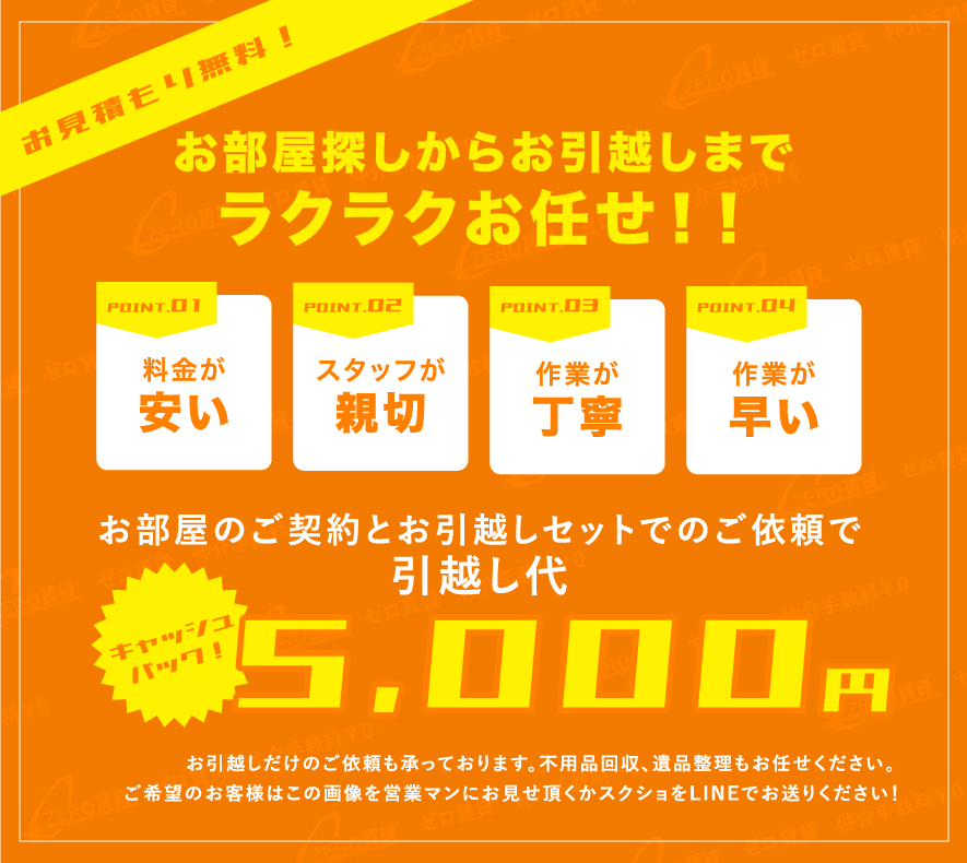 5000円キャッシュバック